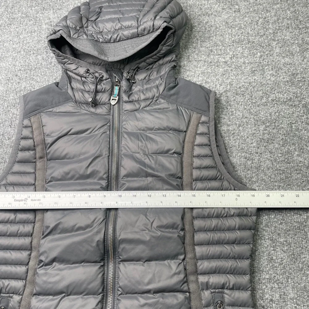 KUHL Spyfire Hooded Vest Women's Medium Gray Down Puffer